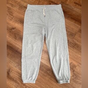 Aerie Womens Jogger Sweatpants Gray size XL Cozy Drawstring Lounge Athleisure #